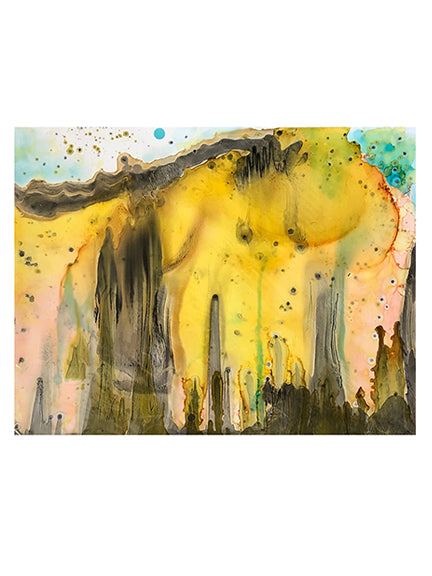 Original Abstract Fine Art &#39;in the yellow&#39;