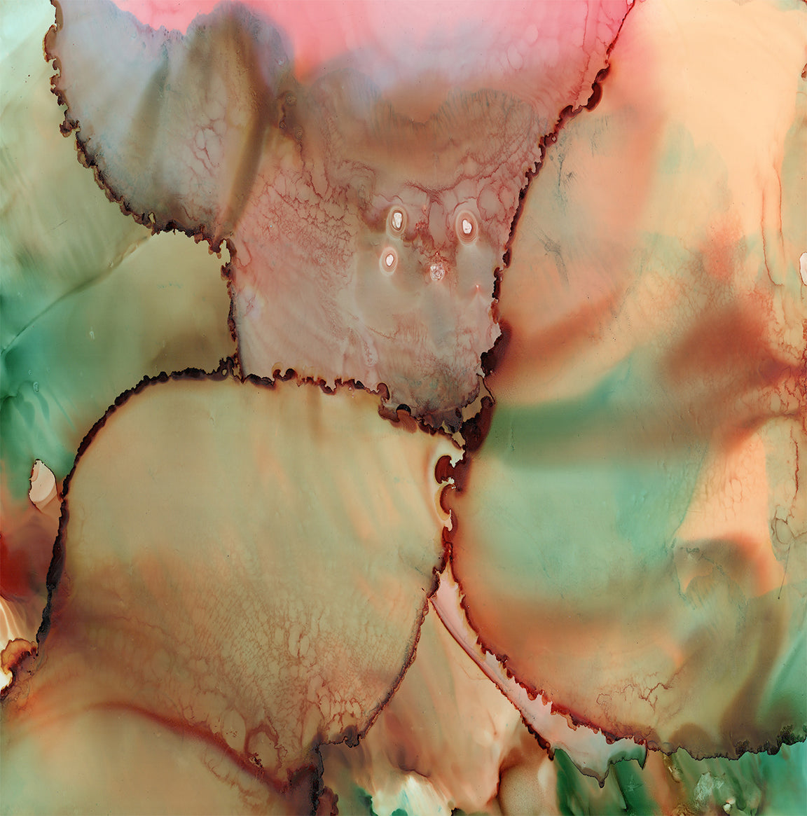 &#39;Abstract Kiss&#39; Fleece Blanket