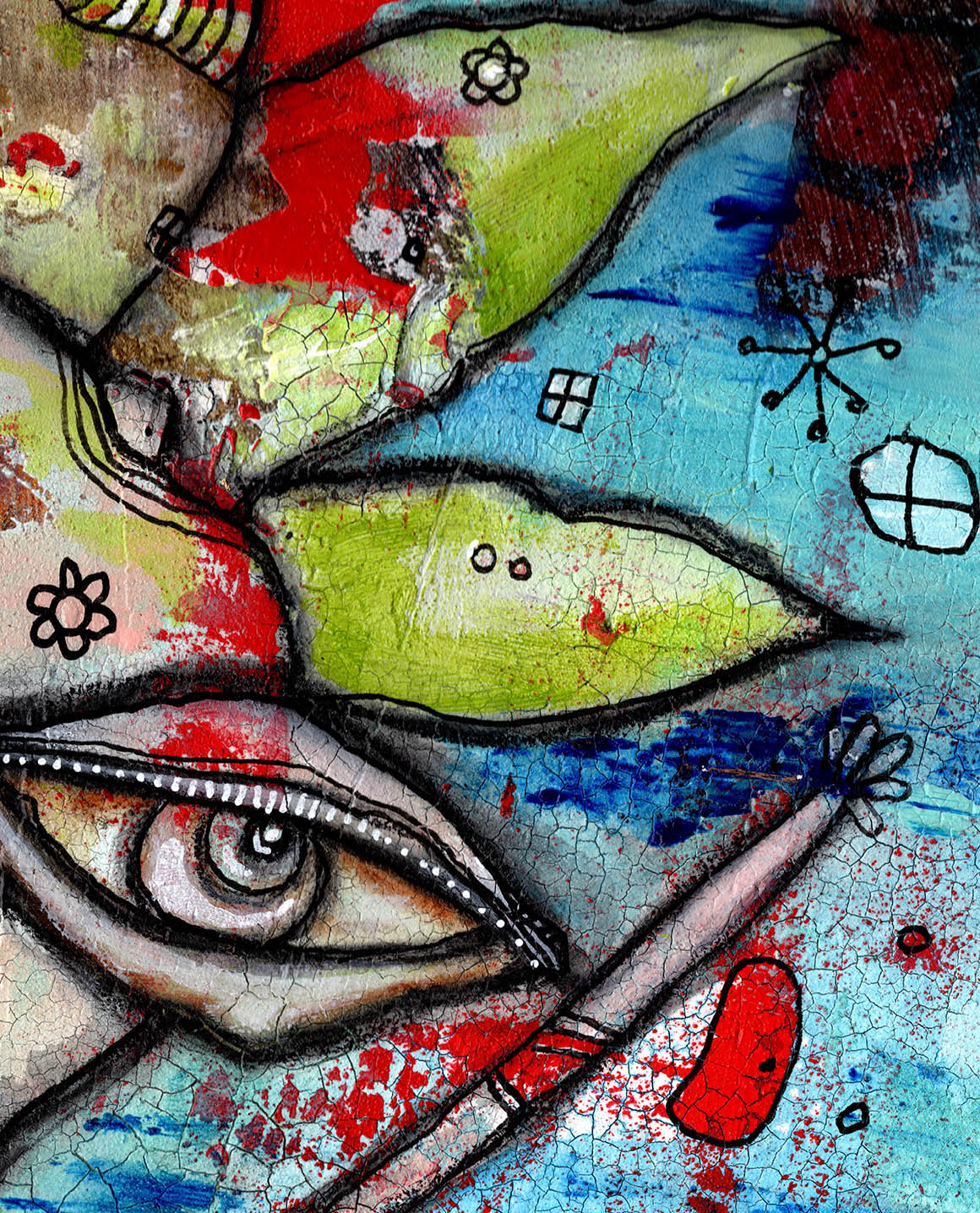 Original mixed media art &#39;All that Jazz&#39;