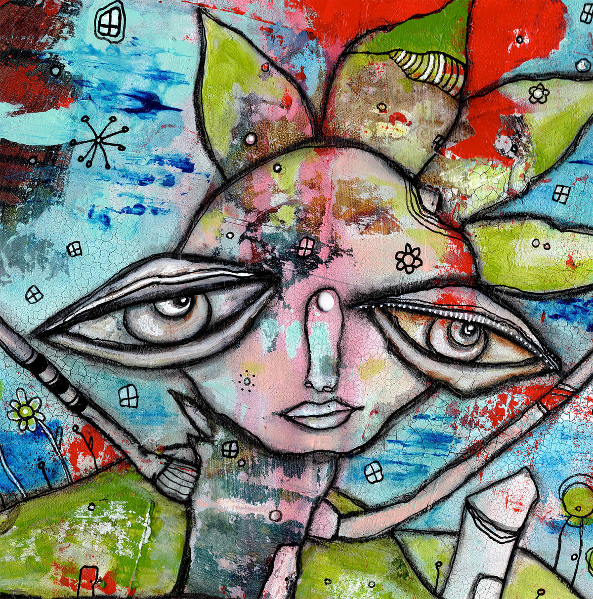 Original mixed media art &#39;All that Jazz&#39;