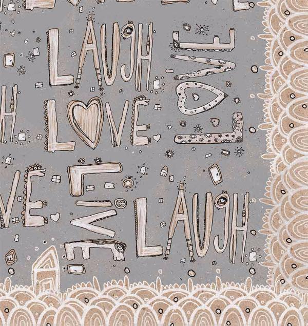 laugh love live grey soft fleece  blanket