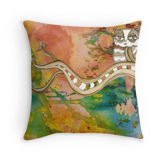 throw-pillow-surreal-owl-iii