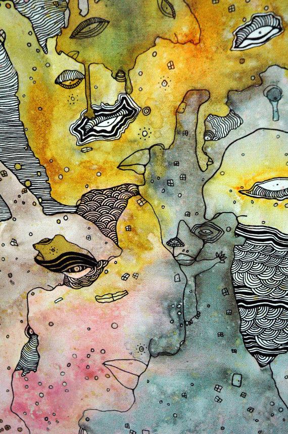 mixed media painting