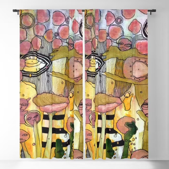 Window Curtains &quot;Bugged Out&quot;