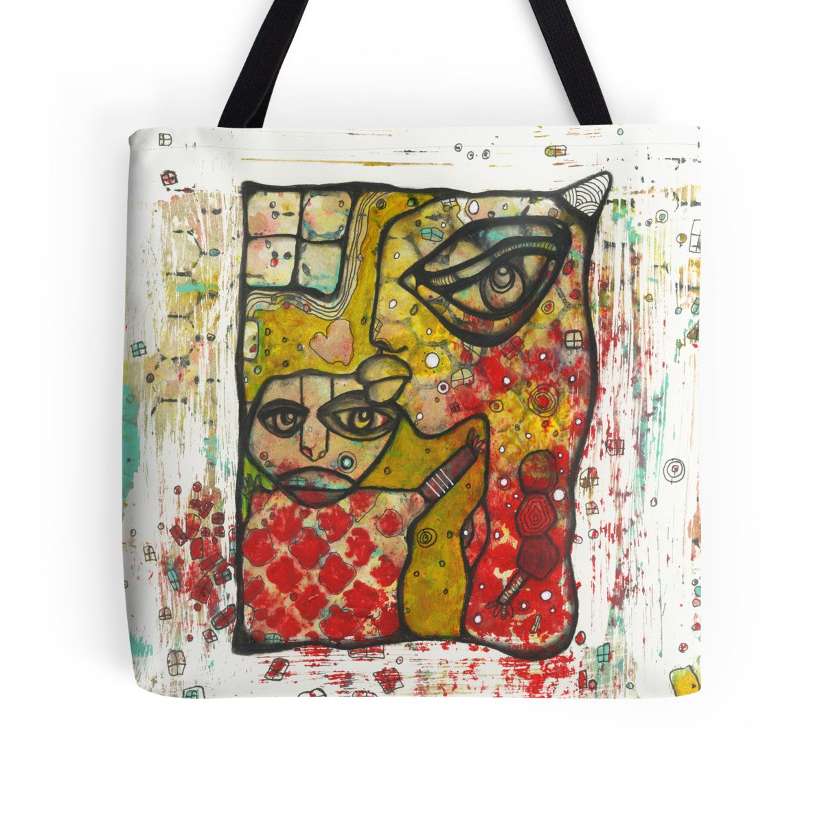 a kiss take a walk tote bag b