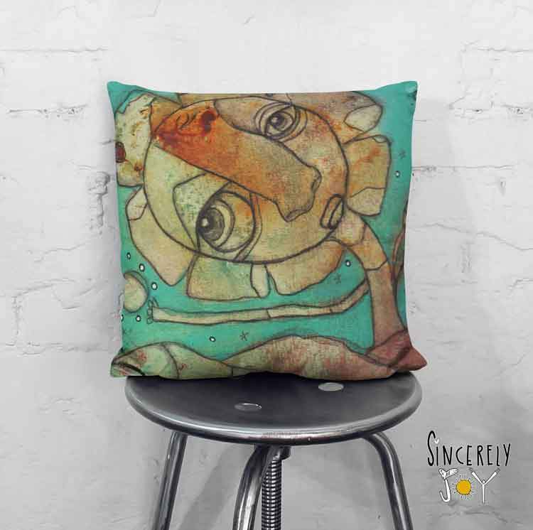 Art Throw Pillow &#39;For You II&#39;