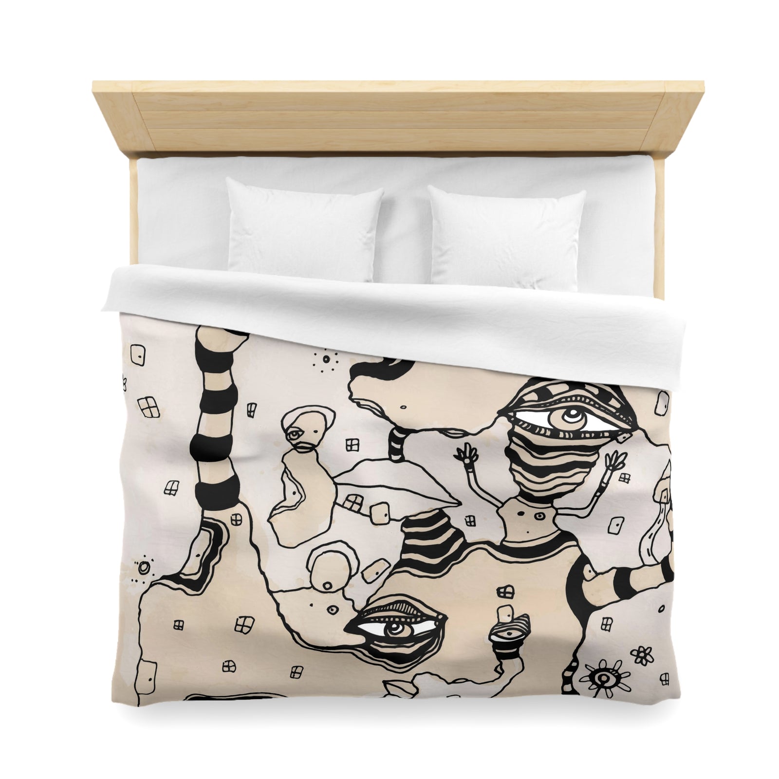 Duvet Cover Eclectic Coffee Stained Gothic Art "Stained01"