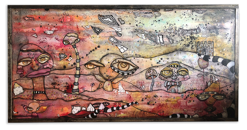 Original Fine Art &#39;Castle Creatures&#39;