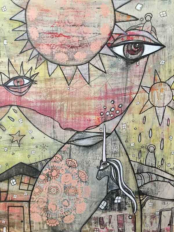 my-sun-and-stars-mixed-media-art