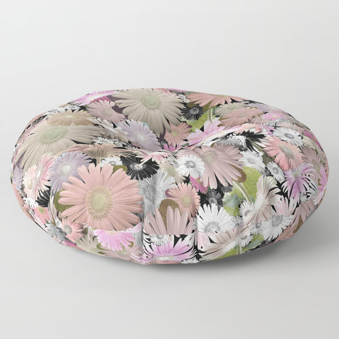 &#39;C Floral&#39; Floor / Meditation Cushion
