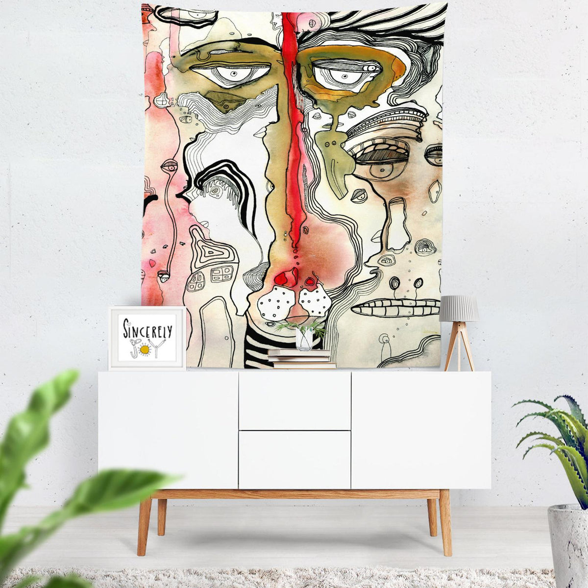 Wall Art Tapestry &#39;Complicated&#39;