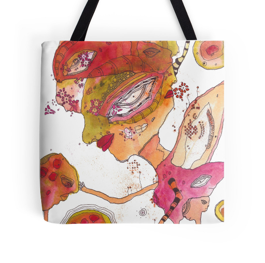 &#39;Planting Seeds&#39; tote bag beach bag