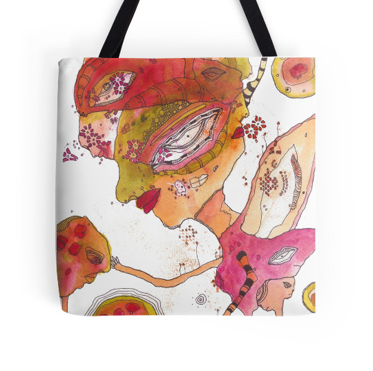 'Planting Seeds' tote bag beach bag