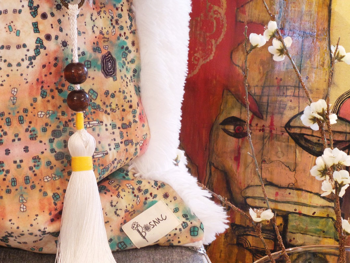 large pillow dreamscape close up