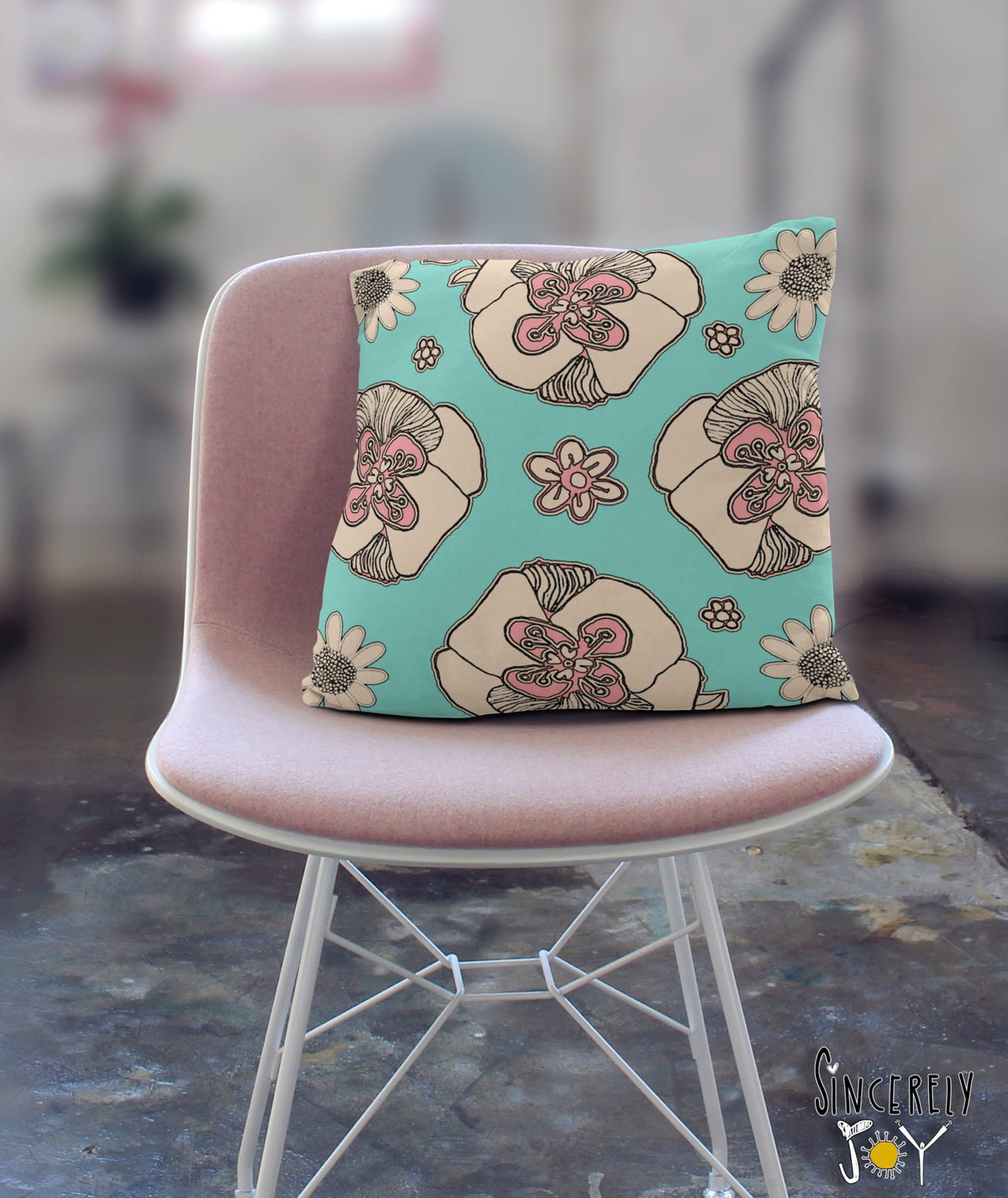 Teal Birds of a Flower 03-2