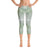 Abstract Capri leggings, Workout Pants 'Green Abstract'
