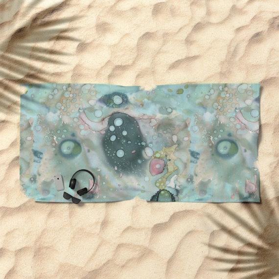 Bath Towel &#39;Organic in Blue&#39;