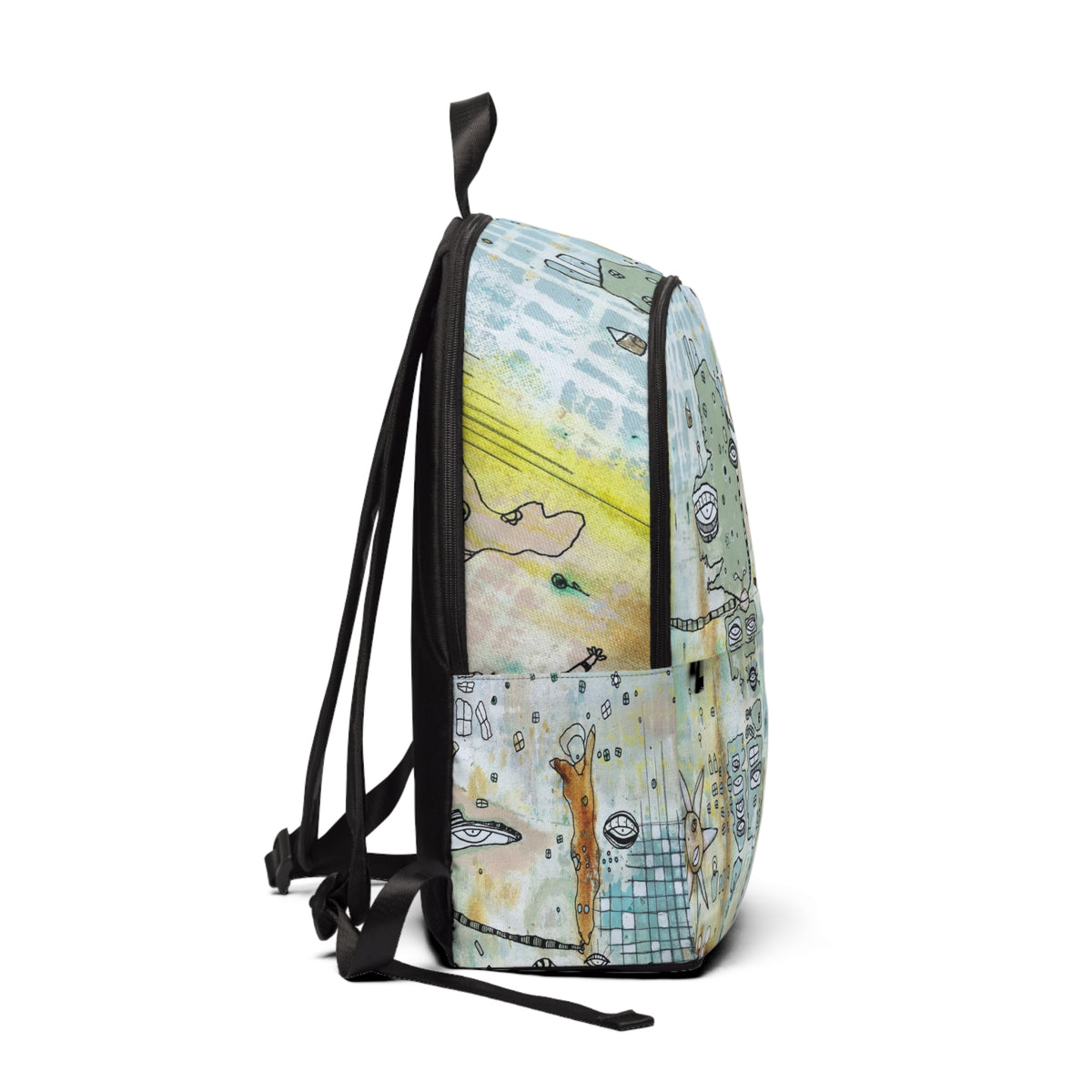 Intuitive Abstract Art Backpack &quot;Growing Together&quot;