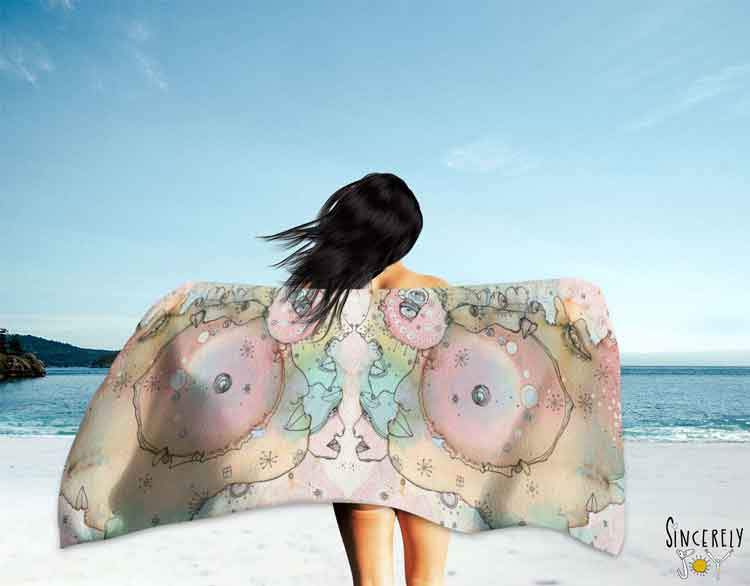 Beach / Bath Towel 'Turn Around 2'