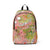Boho Pink Backpack "Feathers, Flowers" Showers"