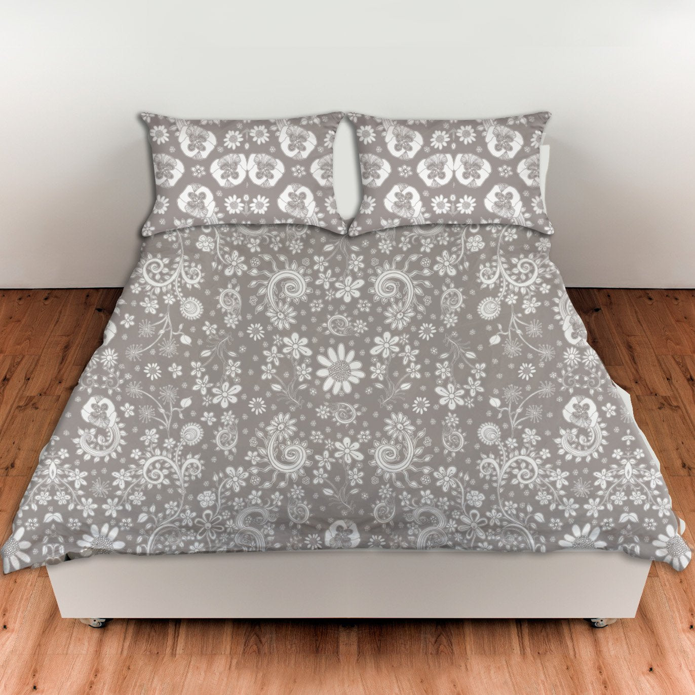 grey-handrawn-floral-duvet-set