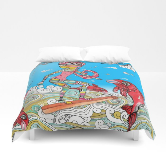 Duvet Cover 'Surf on a Cinnamon Stick'