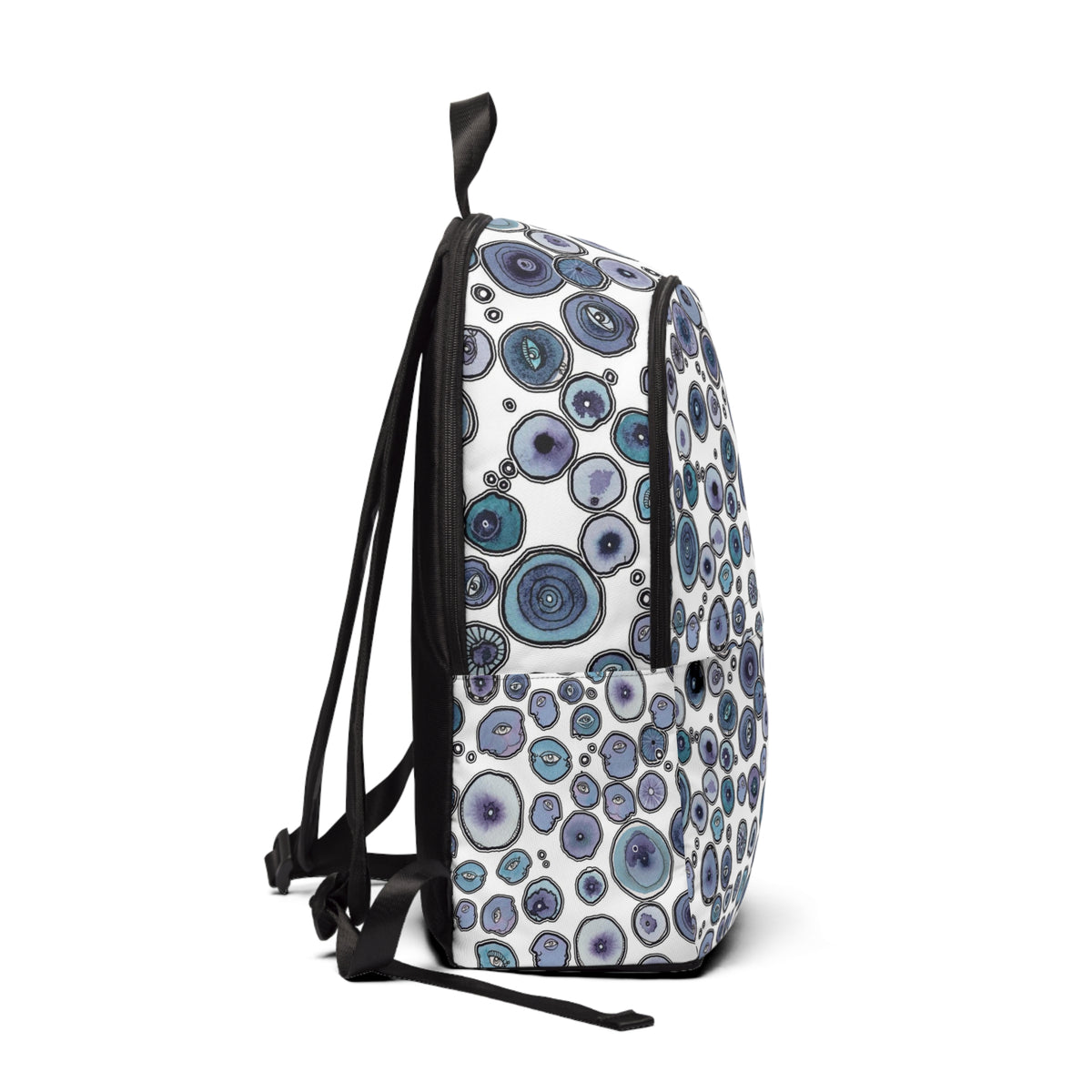 Kids Waterproof Backpack &quot;Blueberry Friends in white&quot;