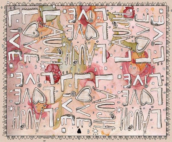 laugh love live floral blanket