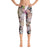 Abstract Capri leggings, Workout Pants 'CFloral 02'