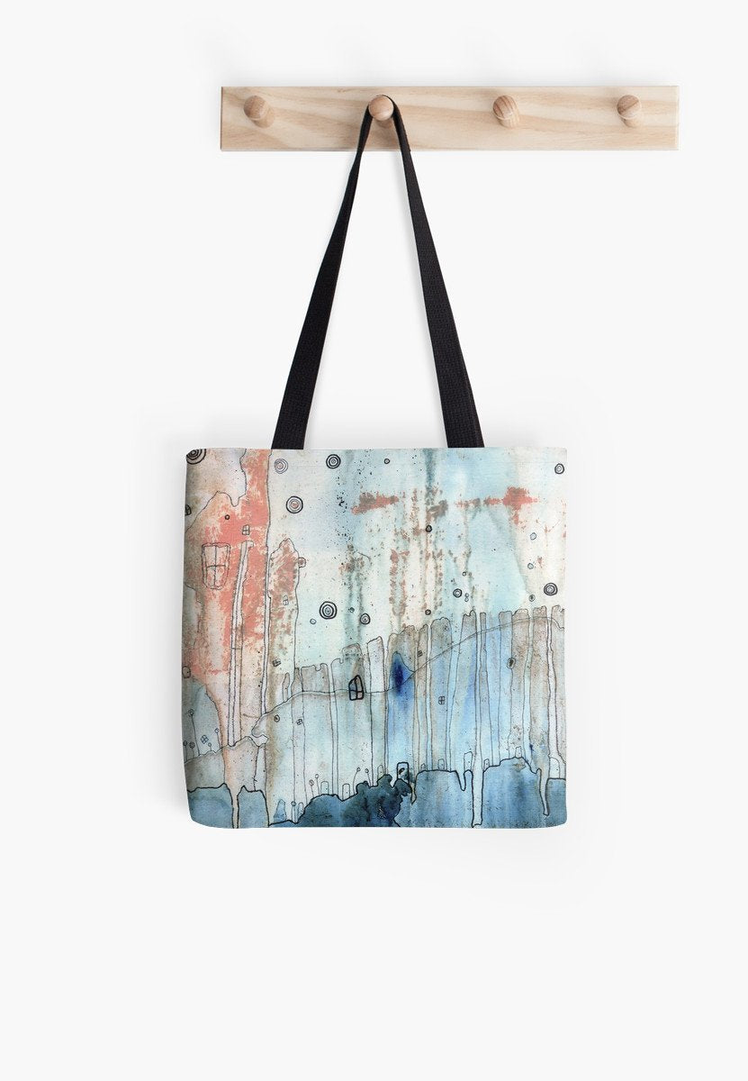 Tote bag &#39;Moody City&#39; featured in Haute Handbags
