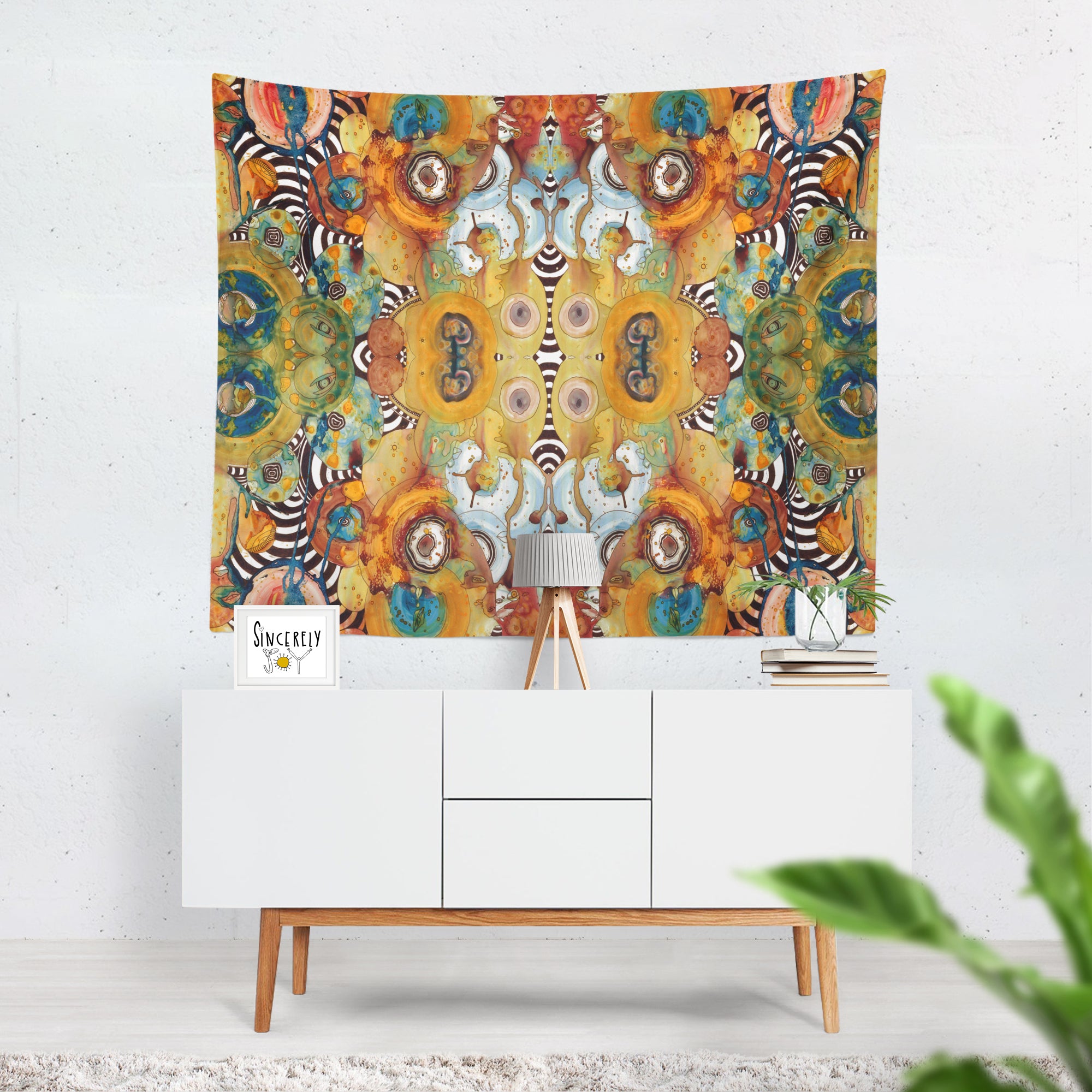 Wall Art Tapestry 'Energy Abstract'