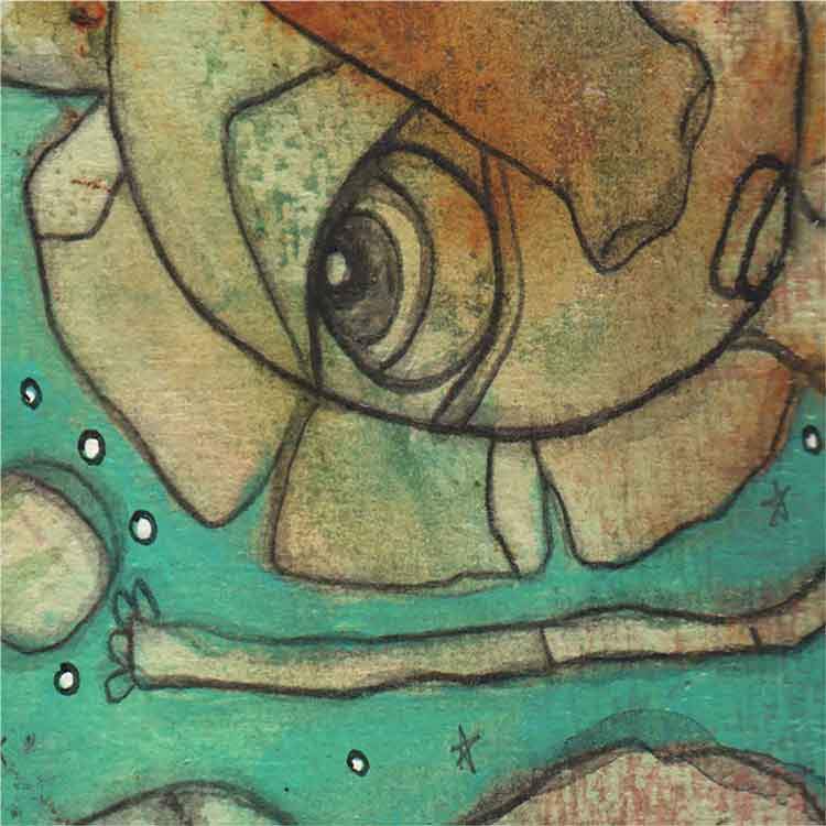 Tote Bag Mixed Media Art &#39;For You II&#39;