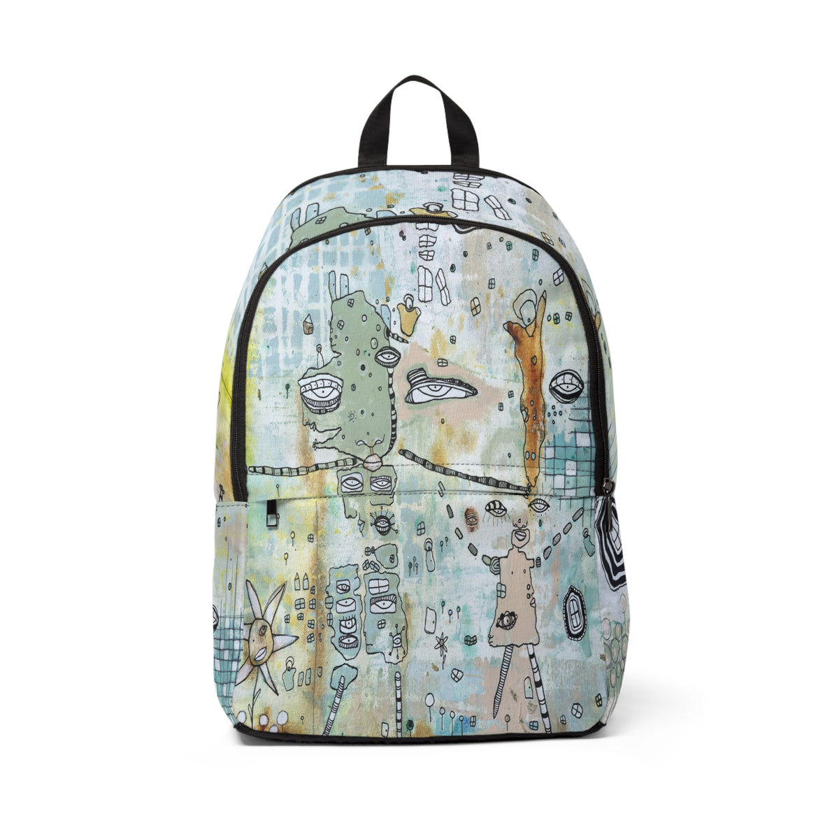 Intuitive Abstract Art Backpack &quot;Growing Together&quot;