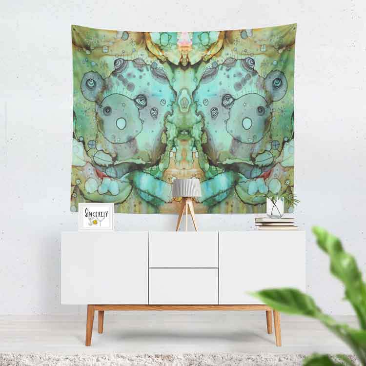 Wall Art Tapestry &#39;4 Doors Away&#39;