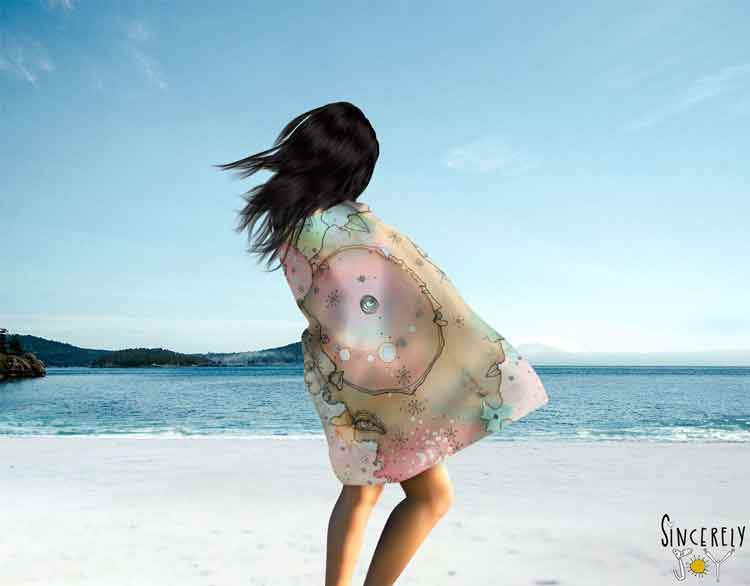 Beach / Bath Towel &#39;Turn Around 1&#39;