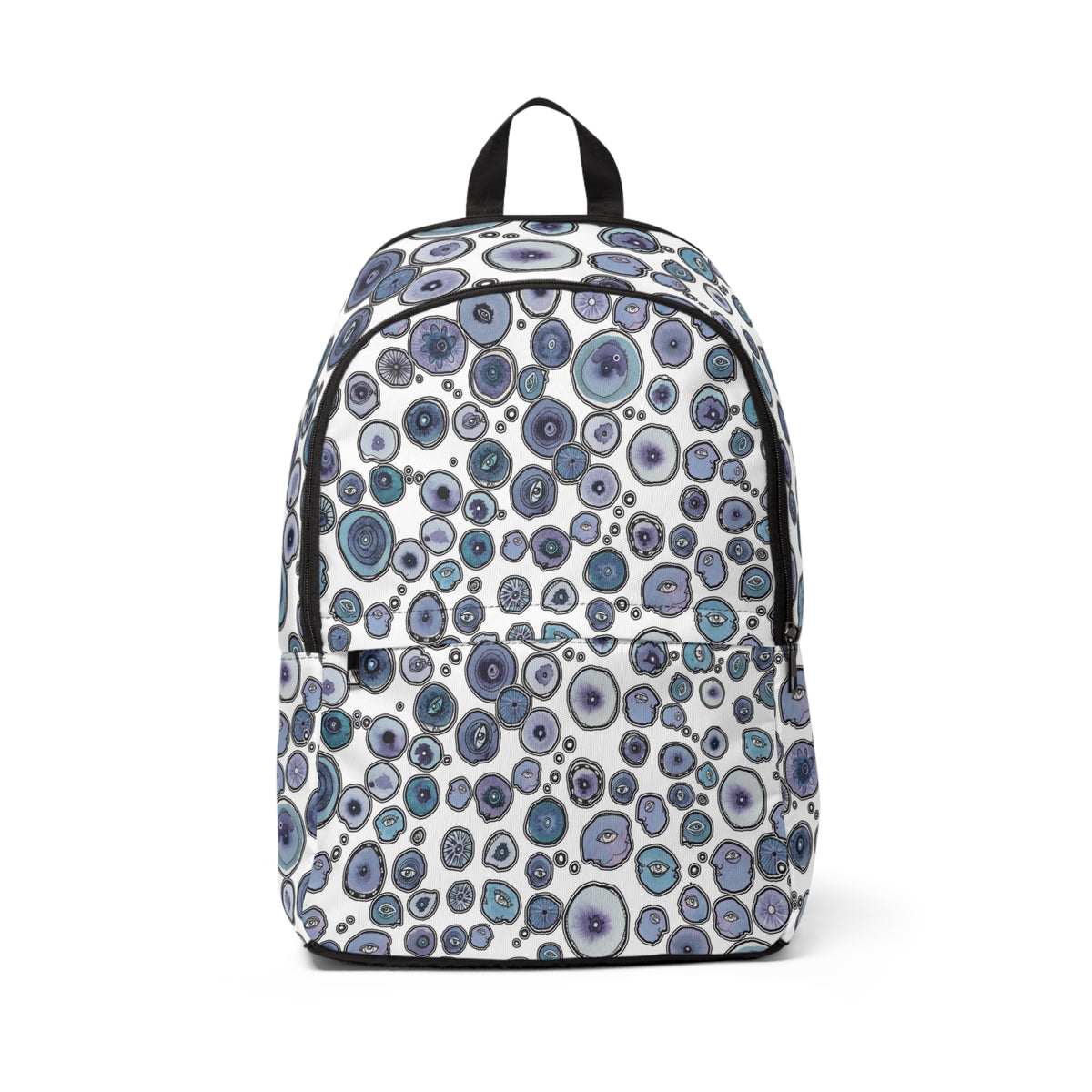 Kids Waterproof Backpack &quot;Blueberry Friends in white&quot;
