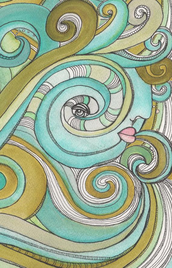 &#39;Honeydew Ocean&#39; Laptop/Tablet Sleeve