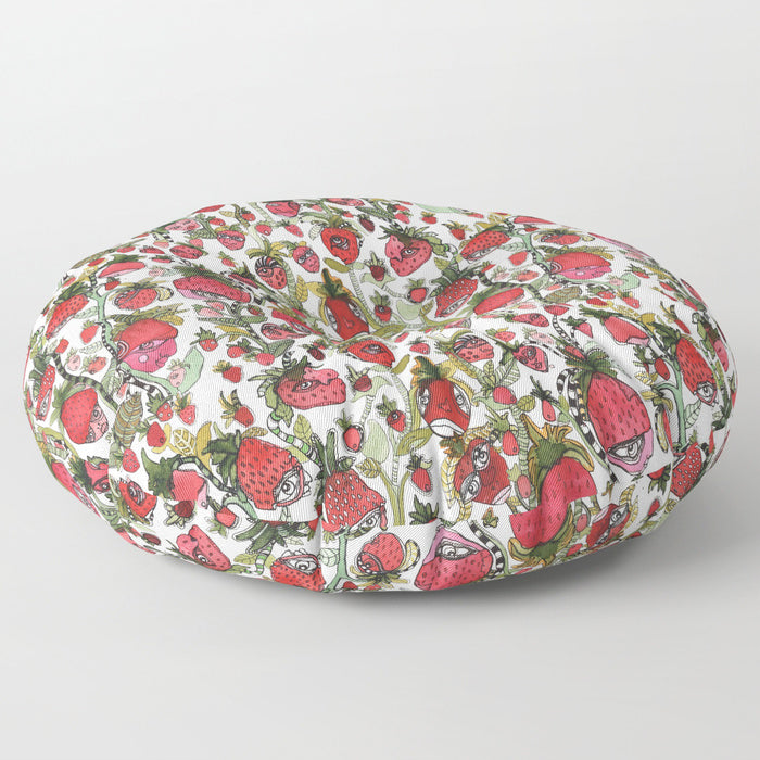 Floor Meditation Cushions &#39;Strawberry Friends&#39;