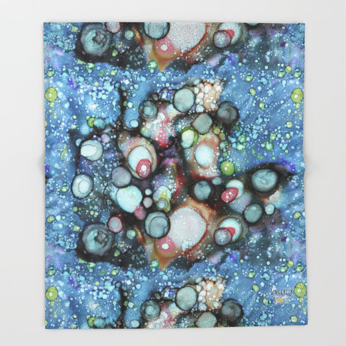 &#39;Galaxy A&#39; Modern Fleece Blanket
