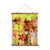 Whimsical Wood Slat Tapestry "Garden Party"