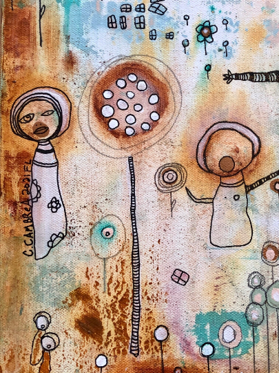 Original Fine Art &#39;&#39;Growing Together&quot;