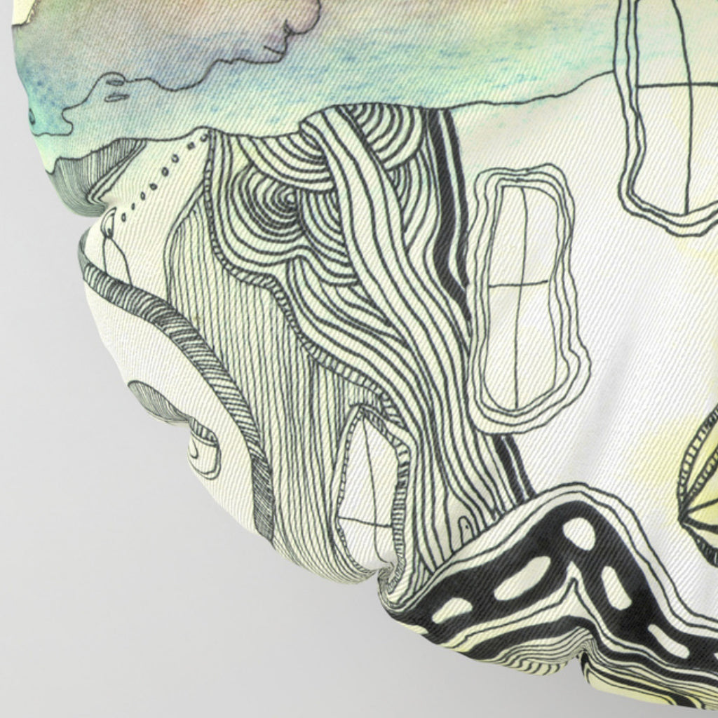 Floor / Meditation Cushion &#39;Half Full&#39;