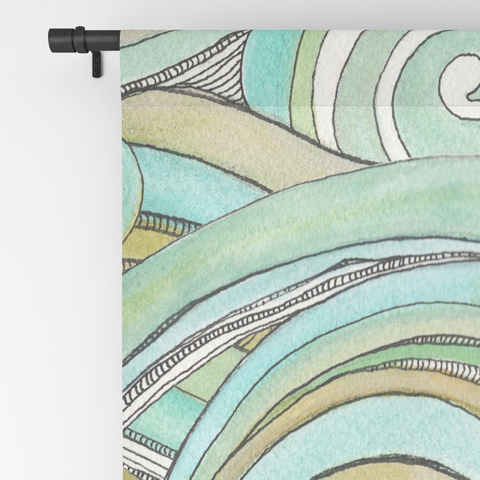 Window Curtains &quot;Honeydew Ocean&quot;