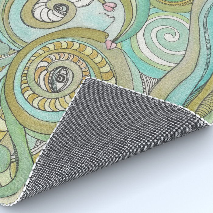 Area Rug &#39;Honeydew Ocean&#39;