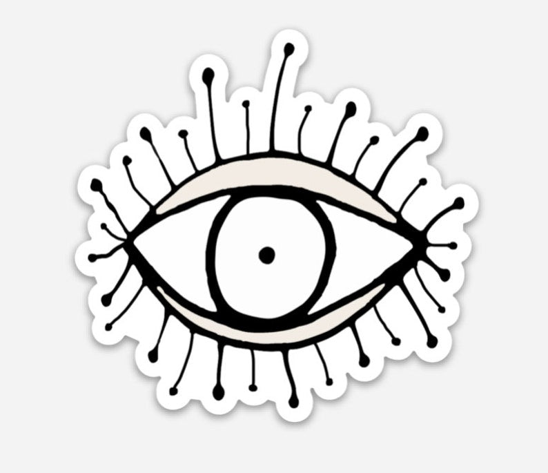 &quot;Lashes&quot; Vinyl Sticker