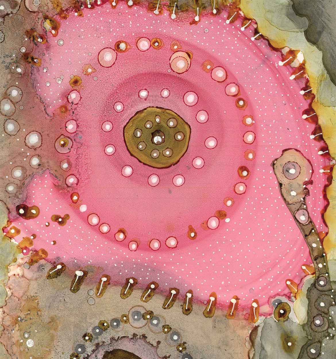 Original Mixed Media Fine Art &#39;In the Pink&#39;