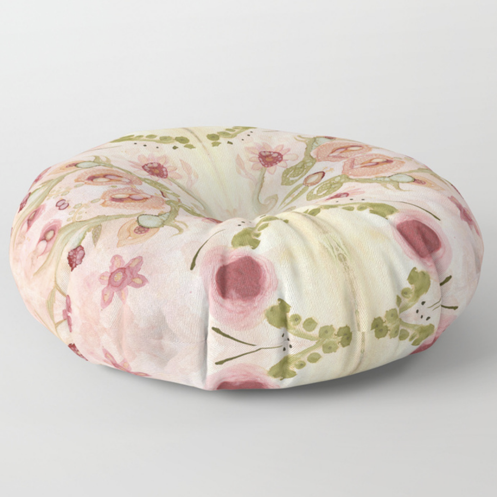 Floor / Meditation Cushion &#39;Kali Floral&#39;