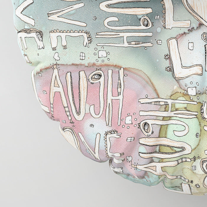 &#39;Laugh. Love. Livel&#39; Floor / Meditation Cushion