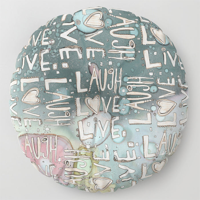 'Laugh. Love. Livel' Floor / Meditation Cushion