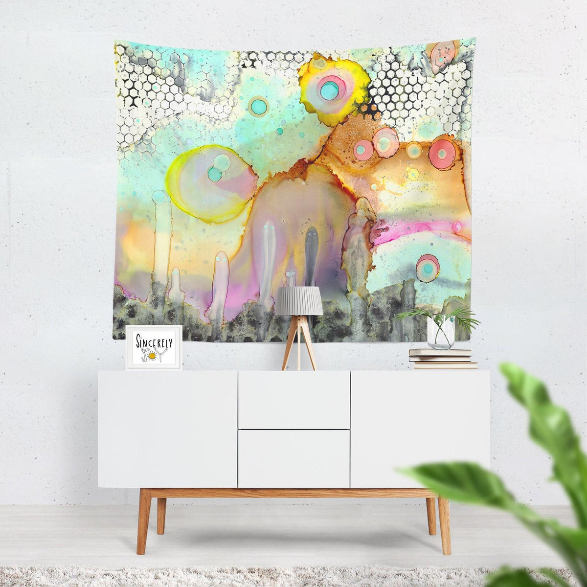 Wall Art Tapestry &#39;Look at Me&#39;